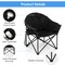 Folding Moon Camping Chair with Padded Seat, Cup Holder and Carrying Bag
